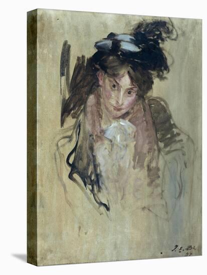 Jeune femme au chapeau-Jacques-emile Blanche-Stretched Canvas