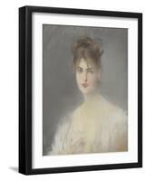 Jeune femme blonde aux yeux bleus-Edouard Manet-Framed Giclee Print