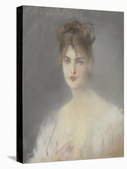 Jeune femme blonde aux yeux bleus-Edouard Manet-Stretched Canvas