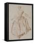 Jeune femme debout les bras étendus; étude pour La Camargo dansant-Nicolas Lancret-Framed Stretched Canvas