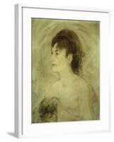 Jeune Femme Decolletee, 1882-Edouard Manet-Framed Giclee Print