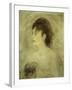 Jeune Femme Decolletee, 1882-Edouard Manet-Framed Giclee Print