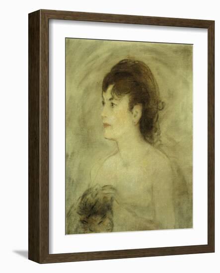 Jeune Femme Decolletee, 1882-Edouard Manet-Framed Giclee Print