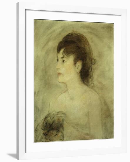 Jeune Femme Decolletee-Edouard Manet-Framed Giclee Print