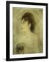 Jeune Femme Decolletee-Edouard Manet-Framed Giclee Print