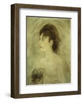 Jeune Femme Decolletee-Edouard Manet-Framed Giclee Print