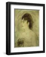 Jeune Femme Decolletee-Edouard Manet-Framed Giclee Print