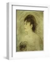 Jeune Femme Decolletee-Edouard Manet-Framed Giclee Print