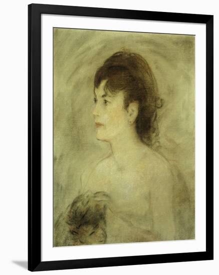 Jeune Femme Decolletee-Edouard Manet-Framed Giclee Print