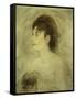 Jeune Femme Decolletee-Edouard Manet-Framed Stretched Canvas