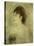 Jeune Femme Decolletee-Edouard Manet-Stretched Canvas
