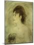 Jeune Femme Decolletee-Edouard Manet-Mounted Giclee Print