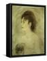 Jeune Femme Decolletee-Edouard Manet-Framed Stretched Canvas