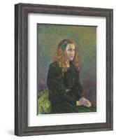 Jeune Femme En Robe Verte (Germaine Marécha), 1893-Théo van Rysselberghe-Framed Giclee Print