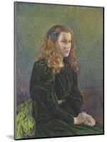 Jeune Femme En Robe Verte (Germaine Marécha), 1893-Théo van Rysselberghe-Mounted Giclee Print