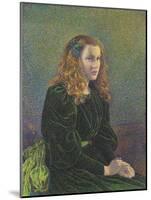 Jeune Femme En Robe Verte (Germaine Marécha), 1893-Théo van Rysselberghe-Mounted Giclee Print