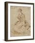 Jeune femme et deux enfants-Jean Antoine Watteau-Framed Giclee Print