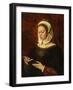 Jeune femme lisant un livre d'heures-Ambrosius Benson-Framed Giclee Print