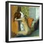 Jeune femme se sechant la nuque, 1895 Young woman drying her neck. RF 4044.-Edgar Degas-Framed Giclee Print