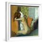 Jeune femme se sechant la nuque, 1895 Young woman drying her neck. RF 4044.-Edgar Degas-Framed Giclee Print