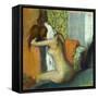 Jeune femme se sechant la nuque, 1895 Young woman drying her neck. RF 4044.-Edgar Degas-Framed Stretched Canvas