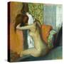 Jeune femme se sechant la nuque, 1895 Young woman drying her neck. RF 4044.-Edgar Degas-Stretched Canvas
