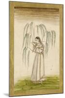 Jeune femme sous un saule pleureur-null-Mounted Giclee Print