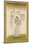 Jeune femme sous un saule pleureur-null-Mounted Premium Giclee Print