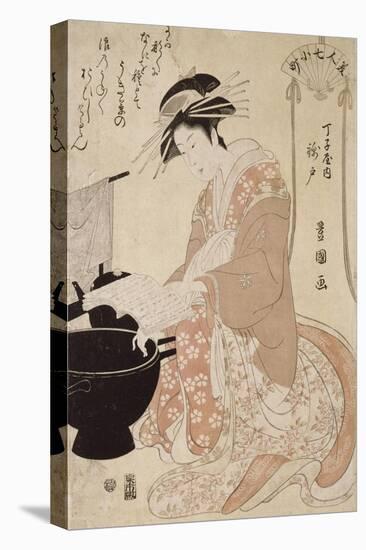 Jeune femme-Utagawa Toyokuni-Stretched Canvas