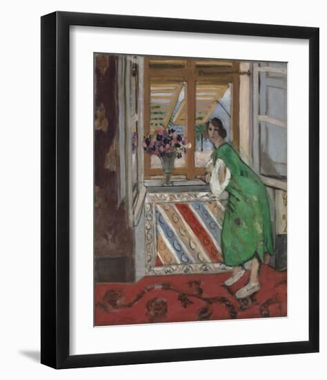 Jeune Fille a la Mauresque, Robe Verte-Henri Matisse-Framed Art Print