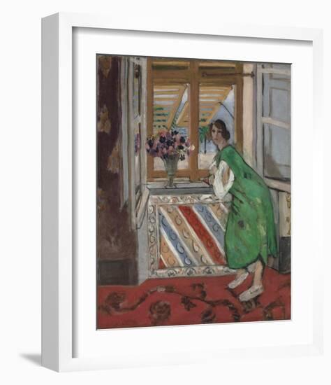 Jeune Fille a la Mauresque, Robe Verte-Henri Matisse-Framed Art Print