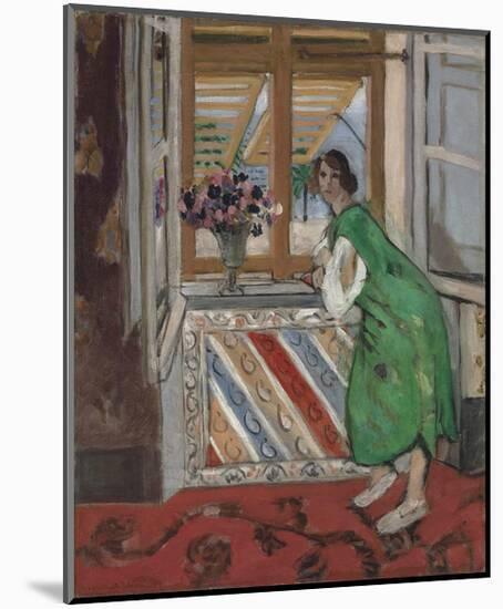 Jeune Fille a la Mauresque, Robe Verte-Henri Matisse-Mounted Art Print