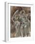 Jeune fille assise aux fleurs-Jules Pascin-Framed Giclee Print