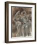 Jeune fille assise aux fleurs-Jules Pascin-Framed Giclee Print