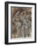 Jeune fille assise aux fleurs-Jules Pascin-Framed Giclee Print