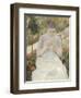 Jeune fille au jardin, dit aussi Femme cousant dans un jardin-Mary Cassatt-Framed Giclee Print