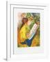 Jeune Fille au Jardin-Paul Collomb-Framed Collectable Print