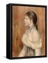 Jeune fille au ruban bleu-Pierre-Auguste Renoir-Framed Stretched Canvas