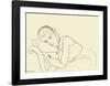 Jeune Fille avec Tiare-Henri Matisse-Framed Art Print