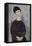 Jeune fille brune, assise-Amedeo Modigliani-Framed Stretched Canvas