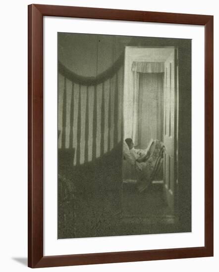 Jeune fille couchée dans sa chambre-Clarence White-Framed Giclee Print