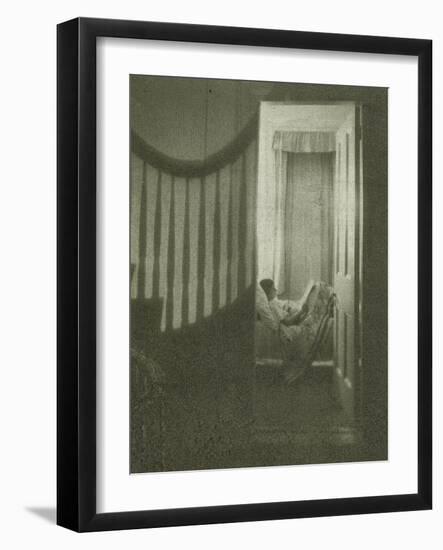 Jeune fille couchée dans sa chambre-Clarence White-Framed Giclee Print