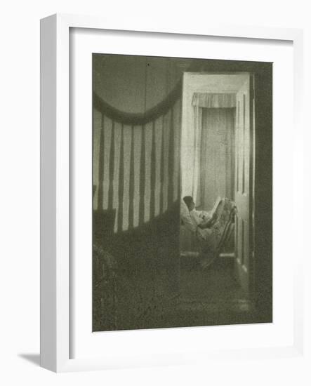 Jeune fille couchée dans sa chambre-Clarence White-Framed Giclee Print