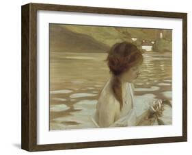 Jeune fille dans un paysage-Paul Chabas-Framed Giclee Print