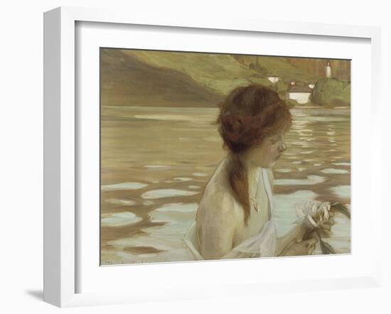 Jeune fille dans un paysage-Paul Chabas-Framed Giclee Print