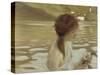 Jeune fille dans un paysage-Paul Chabas-Stretched Canvas