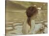 Jeune fille dans un paysage-Paul Chabas-Stretched Canvas