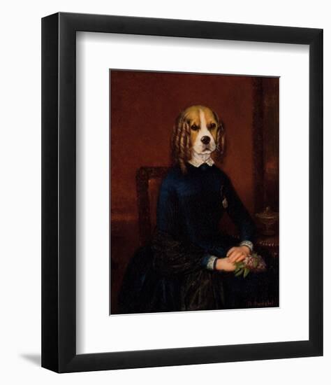 Jeune Fille de Bonne Famille-Thierry Poncelet-Framed Premium Giclee Print