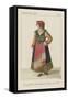 Jeune fille de Caravilli, dans la province de Molise-null-Framed Stretched Canvas