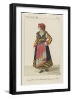 Jeune fille de Caravilli, dans la province de Molise-null-Framed Giclee Print